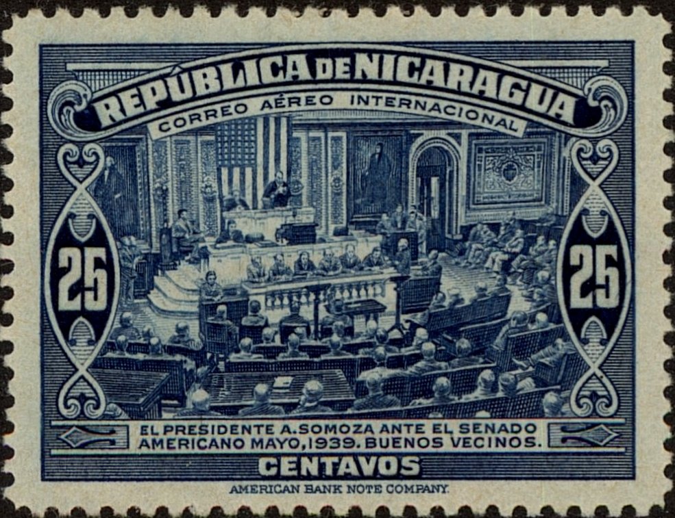 President Anastasio Somoza in US House of Representatives