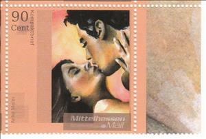 Stamp, Ausstellung „Liebesrausch“, Germany, Modern Private Post Offices,  , Art, Eroticism, Love