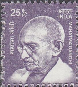 Stamp, Mahatma Gandhi (1869-1948), independence fighter, India,  , Famous People, Freedom Fighters, Men