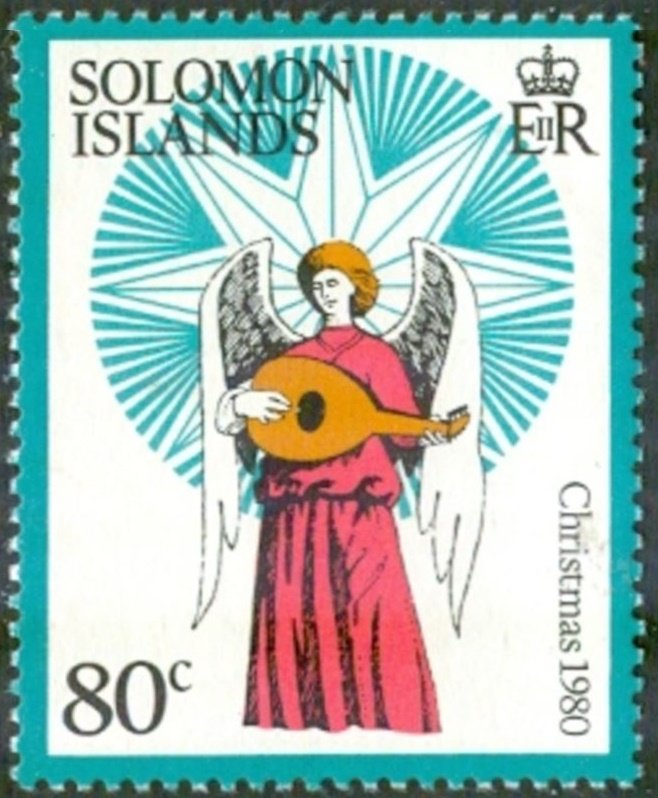Angel with lute