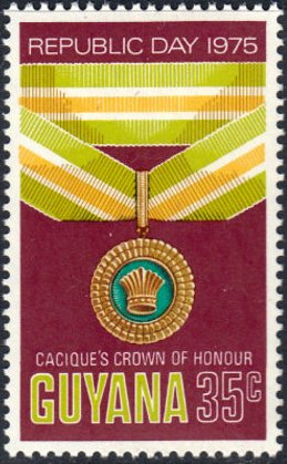 Stamp, Order: Cacique's Crown of Honour, Guyana,  
