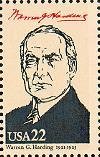 Stamp, Warren Harding, United States of America,  