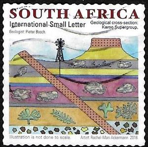 Stamp, Geological Cross Section Karoo Supergroup, South Africa,  , Geology
