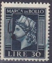 Revenue Stamp, Italy turreted, Italy,  , Headgear, Industry