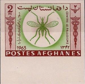 Stamp, Anopheles Mosquito (Anopheles sp.), Afghanistan,  , Animals (Fauna), Insects, Malaria, Medicines, Mosquitos