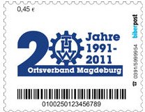 Stamp, 20 Jahre THW Magdeburg, Germany, Modern Private Post Offices,  , Rescue Services