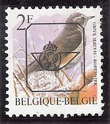Stamp, Koperwiek, Belgium,  , Animals (Fauna), Birds