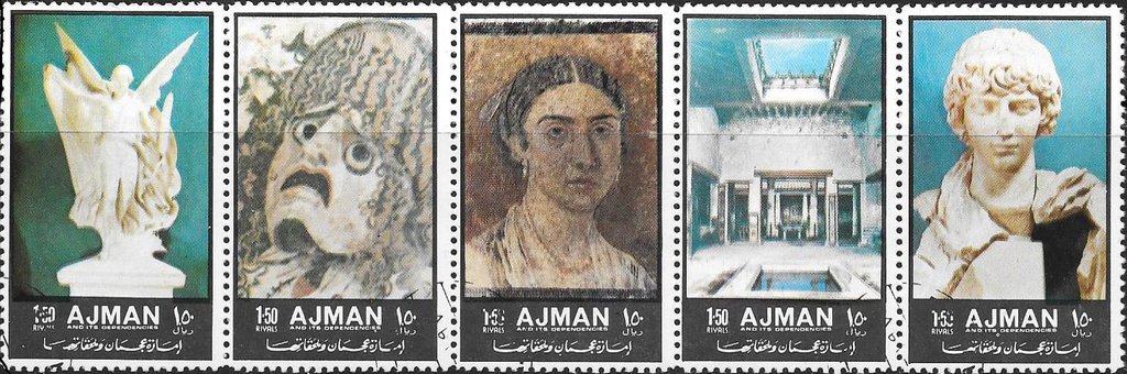 Nike, Mask, Woman, Roman Villa, Young Man