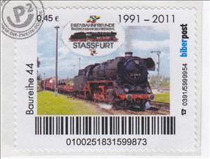 Stamp, Eisenbahnfreunde Stassfurt, Germany, Modern Private Post Offices,  , Railways