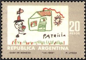 Stamp, Casita, Argentina,  , Drawings