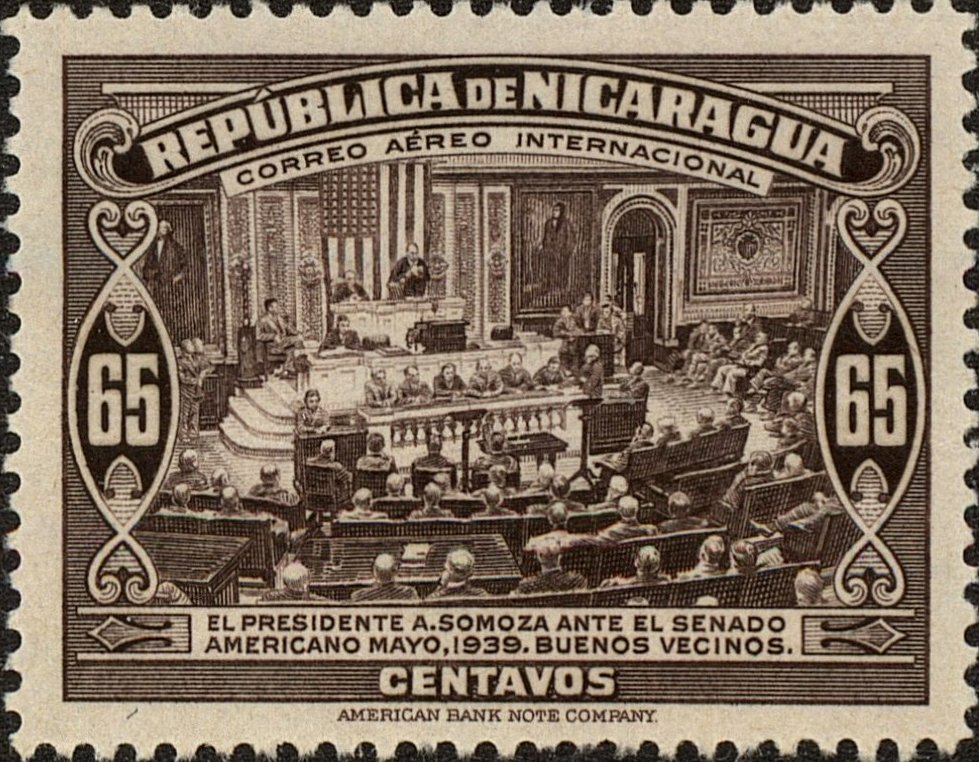 President Anastasio Somoza in US House of Representatives