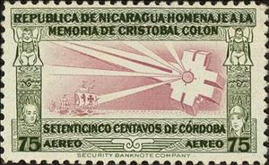 Stamp, Caravels of Columbus, Nicaragua,  