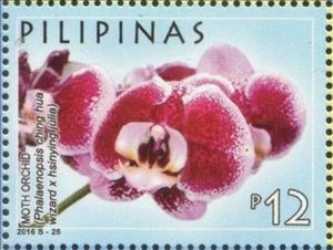 Stamp, Moth Orchid, Philippines,  , Orchids