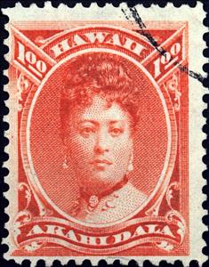 Stamp, Queen Emma (1835-1875), Hawaii,  