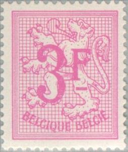 Stamp, Heraldic lion, Belgium,  , Heraldic Animals, Coats of Arms