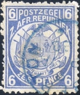 Stamp, Wagon with One Shaft, South Africa - States and Colonies,  , Coats of Arms, Flags