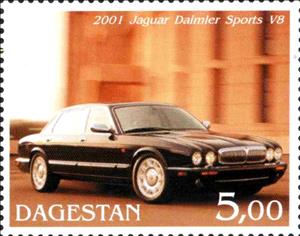 Stamp, Jaguar Daimler Sports V8 2001, Cinderellas,  , Cars