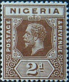 Stamp, King George V, Nigeria,  