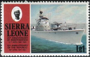 Stamp, Coast Guard ship, Sierra Leone,  , Navies, Ships