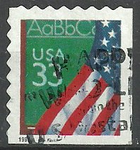 Stamp, Floag over Chalkboard, United States of America,  , Flags