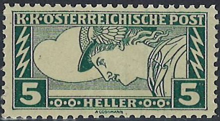 Stamp, Mercurius, Austria,  , Gods and goddesses, Mythology