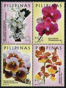 Se-tenant, Orchids, Philippines,  , Flowers, Orchids, Plants (Flora)