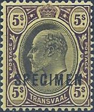 Edward VII, overprinted