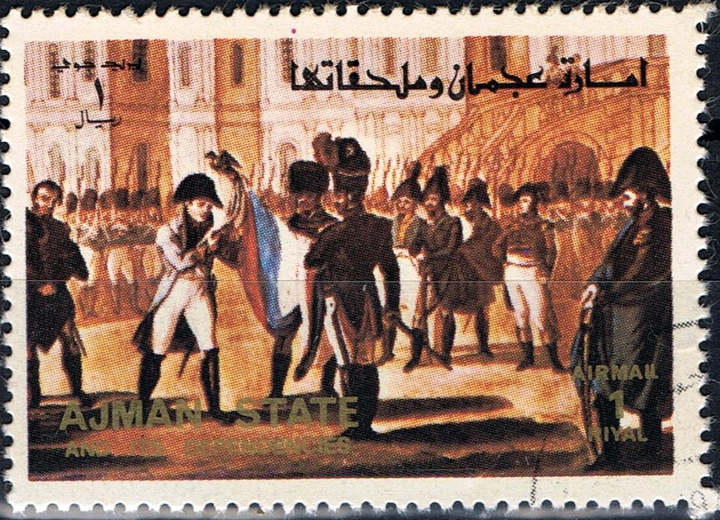 Napoleon and the farewells of Fontainebleau, April 20, 1814
