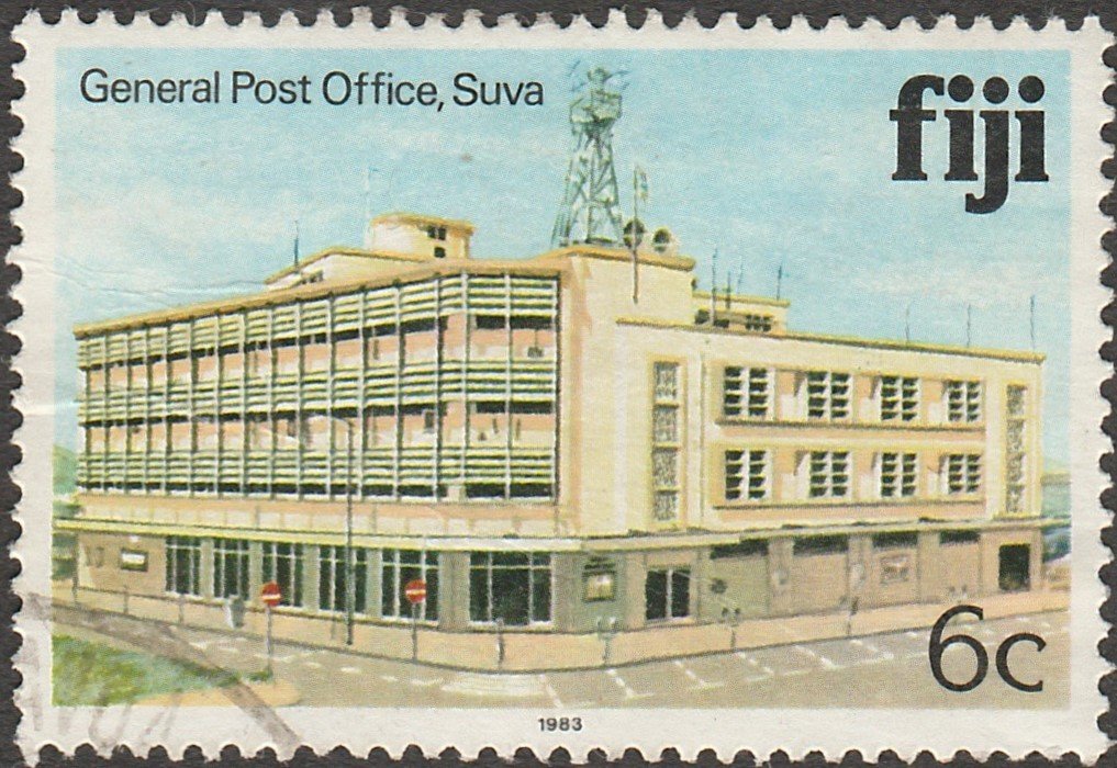 General Post Office, Suva - imprinted 1983