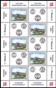 Mini Sheet, Stamp Day 2005, Austria,  , Aircraft, Aviation, Stamp Day