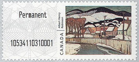 Stamp, A.H. Robinson (1881 - 1956) - Vue de Baie-Saint-Paul 1923, Canada,  , Art, Landscapes, Paintings