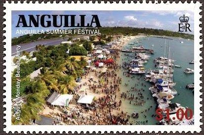 Stamp, August Monday Beach Party, Anguilla,  , Festivals