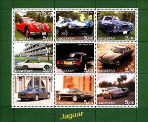 Mini Sheet, Jaguar, Cinderellas,  , Cars