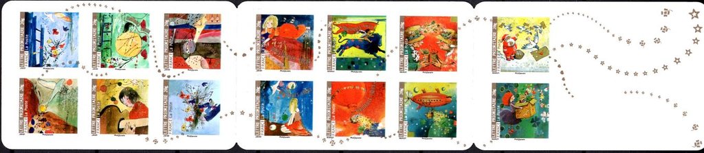 Booklet, Christmas 2009, France,  , Christmas, Greetings, Stars