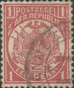 Stamp, Wagon with One Shaft, South Africa - States and Colonies,  , Coats of Arms, Flags