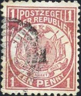 Stamp, Wagon with One Shaft, South Africa - States and Colonies,  , Coats of Arms, Flags