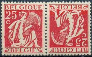 Se-tenant, Allergoriën, Belgium,  , Agriculture, Gods and goddesses, Mythology