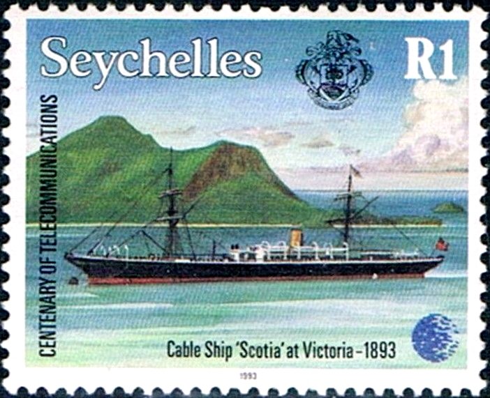 "Scotia" cable Ship at Victoria (1893)
