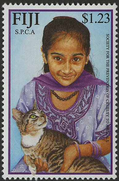 Girl and cat
