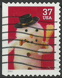 Stamp, Snowman Pipe, United States of America,  , Snowmen