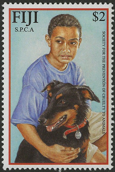 Boy and dog