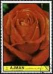 Stamp, Lucy Cramphorn, Ajman,  , Flowers, Roses