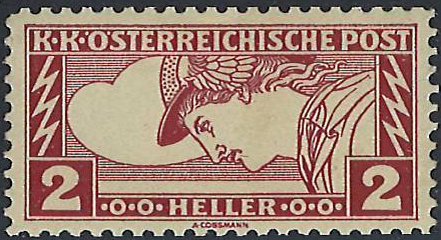 Stamp, Mercurius, Austria,  , Gods and goddesses, Mythology
