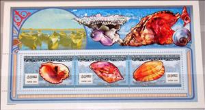 Mini Sheet, Shells, Mauritania,  , Animals (Fauna), Molluscs, Sea Life, Shells