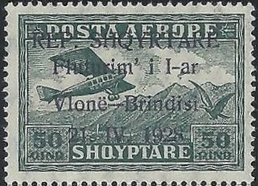 Airplane Crossing Mountains, overprinted