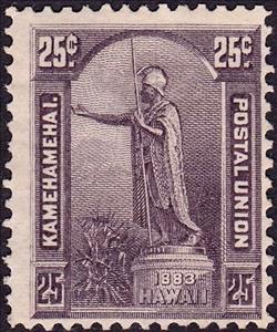 Stamp, Statue of King Kamehameha I, Hawaii,  