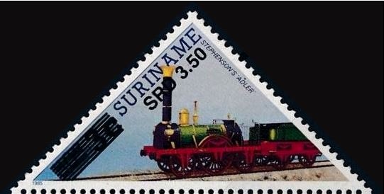Steam locomotive 'Nr 3737' (Over Printed)