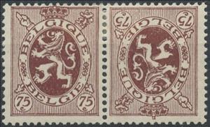 Se-tenant, Heraldic Lion, Belgium,  , Coats of Arms, Heraldic Animals, Лев