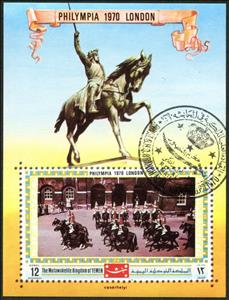Souvenir Sheet, Royal Horse Guards, Yemen, Kingdom,  , Horses