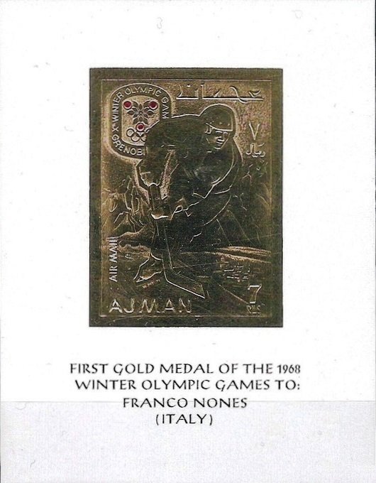 Gold foil - Olympic winner - Franco Nones